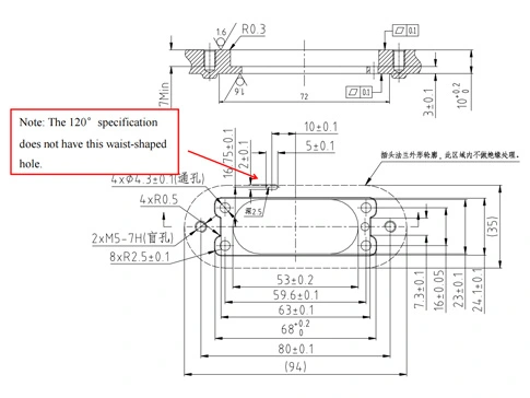 รายละเอียดของเปลือกโลหะ Connector-1033A