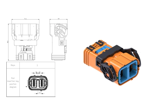 รายละเอียดของขั้วต่อไฟฟ้า YGEV4-2pin Series