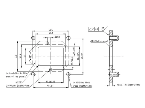 รายละเอียดของขั้วต่อไฟฟ้า YGEV5 Series