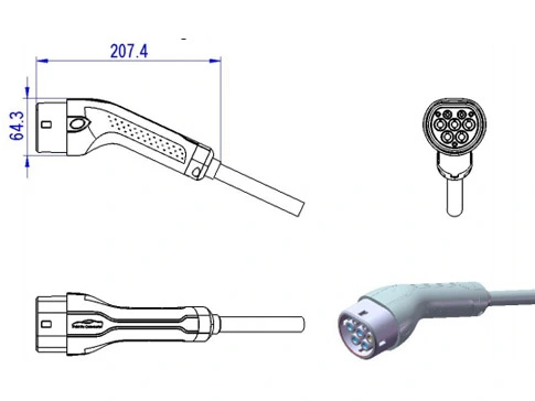 รายละเอียดของยานพาหนะ AC Connector-Type2